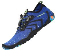 SAGUARO Escarpines Hombre Mujer Zapatillas de Agua Antideslizantes Zapatos de Agua Secado Rápido Zapatillas Playa Calzado para Natacion Surf Acuaticas Piscina Azul Gr.44 EU