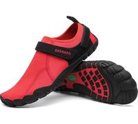 SAGUARO Escarpines Hombre Mujer Zapatillas de Agua Antideslizantes Zapatos de Agua Secado Rápido Zapatillas Playa Calzado para Natacion Surf Acuaticas Piscina Rojo Manzana Gr.45 EU