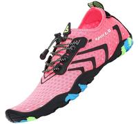 SAGUARO Escarpines Hombre Mujer Zapatillas de Agua Antideslizantes Zapatos de Agua Secado Rápido Zapatillas Playa Calzado para Natacion Surf Acuaticas Piscina Rosa A Gr.39 EU