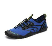 SAGUARO Escarpines Hombre Mujer Zapatillas de Agua Antideslizantes Zapatos de Agua Secado Rápido Zapatillas Playa Calzado para Natacion Surf Acuaticas Piscina EST: 1 Azul Gr.38 EU