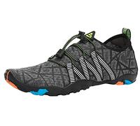 SAGUARO Escarpines Hombre Mujer Zapatos de Agua Ligeros Calzado Playa Transpirables Zapatillas Deportes Acuáticos para Surf Natación Piscina Vela Mares Rocas Río, Gris Fósil, 36 EU