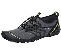SAGUARO Escarpines Hombre Mujer Zapatos de Agua Ligeros Calzado Playa Transpirables Zapatillas Deportes Acuáticos para Surf Natación Piscina Vela Mares Rocas Río, Gris Moneda, 43 EU