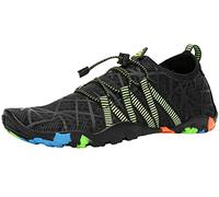 SAGUARO Escarpines Hombre Mujer Zapatos de Agua Ligeros Calzado Playa Transpirables Zapatillas Deportes Acuáticos para Surf Natación Piscina Vela Mares Rocas Río, Negro Araña, 38 EU