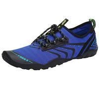 SAGUARO Escarpines Hombre Mujer Zapatos de Agua Ligeros Calzado Playa Transpirables Zapatillas Deportes Acuáticos para Surf Natación Piscina Vela Mares Rocas Río, Azul Almirante, 41 EU