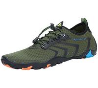 SAGUARO Escarpines Hombre Mujer Zapatos de Agua Ligeros Calzado Playa Transpirables Zapatillas Deportes Acuáticos para Surf Natación Piscina Vela Mares Rocas Río, Verde, 39 EU