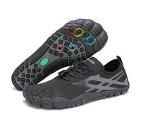 SAGUARO Escarpines Mujer Zapatillas Agua Hombre Secado Rápido Barefoot Zapatos de Agua Antideslizante Escarpines Surf Ligeras Zapatillas Minimalistas para Playa Snorkel Kayak Natación Negro,Gr.40