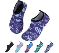 SAGUARO Escarpines Niño Niña Zapatillas para Agua Zapatos de Río Playa Calzado Deportes Acuáticos para Piscina Buceo Surf Natación Nadar Mares Vela Rocas, Azul Marino, 20/21 EU