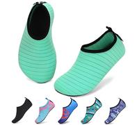 SAGUARO Escarpines Niño Niña Zapatillas para Agua Zapatos de Río Playa Calzado Deportes Acuáticos para Piscina Buceo Surf Natación Nadar Mares Vela Rocas, Seafoam Green, 28/29 EU