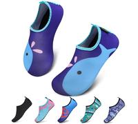 SAGUARO Escarpines Niño Niña Zapatillas para Agua Zapatos de Río Playa Calzado Deportes Acuáticos para Piscina Buceo Surf Natación Nadar Mares Vela Rocas, Azul Baya, 20/21 EU