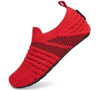 SAGUARO Escarpines Niño Niña Zapatos de Agua Antideslizante Zapatillas Agua Respirable Zapatillas Playa Escarpines Piscina-Ligeras Casa Rosa Roja,Gr.32/33 EU
