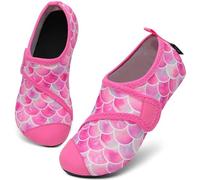SAGUARO Escarpines Niño Niña Zapatos de Agua Cómodos Antideslizante Calcetines para Piscina Playa Zapatillas Natacion para Río Mar, Touch X, Rojo, 32/33 EU
