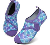 SAGUARO Escarpines Niño Niña Zapatos de Agua Cómodos Antideslizante Calcetines para Piscina Playa Zapatillas Natacion para Río Mar, Touch X, Púrpura, 32/33 EU