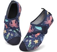 SAGUARO Escarpines Niño Niña Zapatos de Agua Cómodos Antideslizante Calcetines para Piscina Playa Zapatillas Natacion para Río Mar, Touch X, Azul Índigo, 32/33 EU