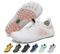 SAGUARO Escarpines Niño Zapatillas Barefoot Niños Secado Rápido Zapatillas de Agua Niña Ligeras Zapatos de Playa Piscina Mar Blanco, 34 EU