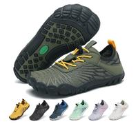 SAGUARO Escarpines Niño Zapatillas Barefoot Niños Secado Rápido Zapatillas de Agua Niña Ligeras Zapatos de Playa Piscina Mar Verde Militar, 26 EU