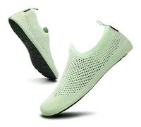 SAGUARO Escarpines Secado Rápido Zapatillas de Playa Pare Hombre Mujer Zapatos de Punto Ligeras, Verde 44/45