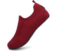 SAGUARO Escarpines Secado Rápido Zapatillas de Playa Pare Hombre Mujer Zapatos de Punto Ligeras, Yoga Rojo 44/45