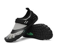 SAGUARO Hombre Barefoot Zapatillas Minimalistas Mujer Antideslizante Zapatos Barefoot para Zero Drop Soles Chorro Gris,Gr.44