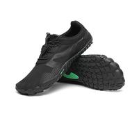 SAGUARO Hombre Barefoot Zapatillas Mujer Zapatillas Minimalista Transpirable Zapatillas de Trail Running, Vitality III- Zapatos Barefoot Stil: A Negro,Gr.40