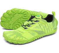 SAGUARO Hombre Mujer Barefoot Zapatillas de Trail Running Minimalistas Zapatillas de Deporte Fitness Zapatos Descalzos para Correr en Montaña Escarpines de Agua, Verde Chartreuse, 45 EU