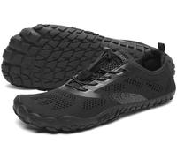 SAGUARO Hombre Mujer Barefoot Zapatillas de Trail Running Minimalistas Zapatillas de Deporte Fitness Zapatos Descalzos para Correr en Montaña Escarpines de Agua, Negro Carbón, 44 EU