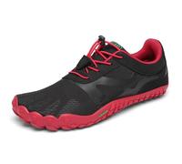 SAGUARO Hombre Mujer Zapatillas Barefoot Zapatos Minimalistas Cinco Dedos Correr Gimnasio Senderismo para Transpirables Antideslizantes Ligeras Rojopuro,Gr.43