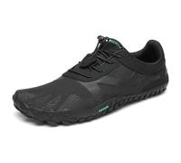 SAGUARO Hombre Mujer Zapatillas Barefoot Zapatos Minimalistas Cinco Dedos Correr Gimnasio Senderismo para Transpirables Antideslizantes Ligeras Negropuro,Gr.46