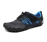 SAGUARO Hombre Mujer Zapatillas Barefoot Zapatos Minimalistas Cinco Dedos Correr Gimnasio Senderismo para Transpirables Antideslizantes Ligeras Azulprofundo,Gr.46