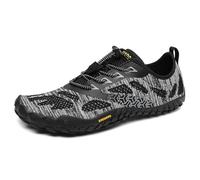 SAGUARO Hombre Mujer Zapatillas Barefoot Zapatos Minimalistas Cinco Dedos Correr Gimnasio Senderismo para Transpirables Antideslizantes Ligeras Negromecá,Gr.43