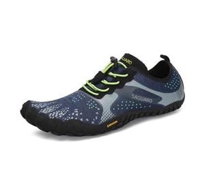 SAGUARO Hombre Mujer Zapatillas Barefoot Zapatos Minimalistas Cinco Dedos Correr Gimnasio Senderismo para Transpirables Antideslizantes Ligeras Azul,Gr.47