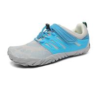 SAGUARO Mujer Hombre Barefoot Zapatillas Minimalistas Calzado Barefoot Shoes Yoga Fitness Gimnasio Uso Diario para Suela Zero Drop Puntera Ancha Cómodas Azulclaro,Gr.38