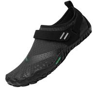 SAGUARO Mujer Hombre Barefoot Zapatillas Minimalistas Zapatillas de Trail Running Antideslizante Calzado Barefoot para Fitness Trekking Gym AC Negro,Gr.39