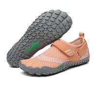 SAGUARO Mujer Hombre Barefoot Zapatillas Minimalistas Zapatillas de Trail Running Antideslizante Calzado Barefoot para Fitness Trekking Gym AC Naranja,Gr.38