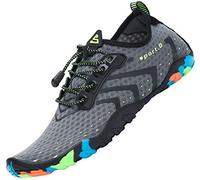 SAGUARO Mujer Hombre Escarpines - Barefoot Mujer Hombre Calzado Respetuoso Deportivas Zapatillas Minimalistas Antideslizantes Escarpines Agua para Playa Surf Rio Piscina Gris, Gr.42