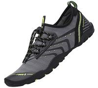 SAGUARO Mujer Hombre Escarpines - Barefoot Mujer Hombre Calzado Respetuoso Deportivas Zapatillas Minimalistas Antideslizantes Escarpines Agua para Playa Surf Rio Piscina Chorro Gris, Gr.37