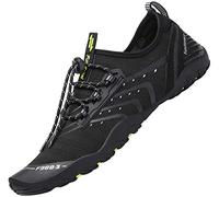 SAGUARO Mujer Hombre Escarpines - Barefoot Mujer Hombre Calzado Respetuoso Deportivas Zapatillas Minimalistas Antideslizantes Escarpines Agua para Playa Surf Rio Piscina Regaliz Negro, Gr.40