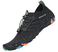 SAGUARO Mujer Hombre Escarpines - Barefoot Mujer Hombre Calzado Respetuoso Deportivas Zapatillas Minimalistas Antideslizantes Escarpines Agua para Playa Surf Rio Piscina Negro, Gr.39