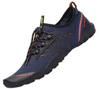 SAGUARO Mujer Hombre Escarpines - Barefoot Mujer Hombre Calzado Respetuoso Deportivas Zapatillas Minimalistas Antideslizantes Escarpines Agua para Playa Surf Rio Piscina Oxford Azul, Gr.39