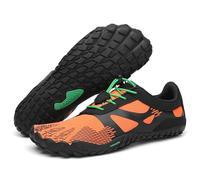 SAGUARO Mujer Zapato de Barefoot Hombre Zapatillas de Trail Running Minimalista Zapatillas de Deporte Naranja 39 EU