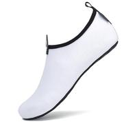 SAGUARO Niño Escarpines Niña Bebe Zapatos de Agua Neopreno Surf Antideslizantes Barefoot Zapatillas Verano Niños Running Deportes Acuáticos Blanco Gr.30/31 EU