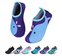 SAGUARO Niño Escarpines Niña Bebe Zapatos de Agua Neopreno Surf Antideslizantes Barefoot Zapatillas Verano Niños Running Deportes Acuáticos Azulmorado Gr.30/31 EU