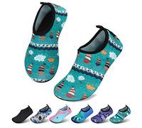 SAGUARO Niño Escarpines Niña Bebe Zapatos de Agua Neopreno Surf Antideslizantes Barefoot Zapatillas Verano Niños Running Deportes Acuáticos ColoridoVerde Gr.30/31 EU