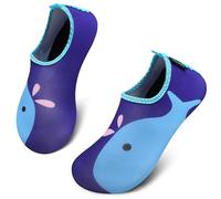 SAGUARO Niños Escarpines Zapatos de Agua Calcetines de Natación Aire Descalzos de Aguamarina de Secado rápido Piscina de Playa para Buceo Surf Mar Yoga,Iris Azul 34/35 EU