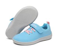 SAGUARO Niños Niñas Zapatillas Barefoot Sneakers Minimalistas Zapatos Casuales de Deporte con Wide Toe Box para Colegio o Uso Diario Azul, 35 EU