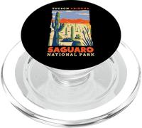 Saguaro Parque Nacional de Estados Unidos Tucson Arizona Regalo Vintage PopSockets PopGrip para MagSafe