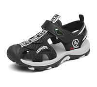 SAGUARO Sandalias Cerradas Niños Trekking Verano Zapatos al Aire Libre Transpirable Negro Puro Gr.34