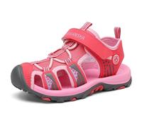 SAGUARO Sandalias Cerradas Niños Trekking Verano Zapatos al Aire Libre Transpirable Rosa Gr.34