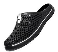 SAGUARO Unisex Zapatillas de Playa Ahueca hacia Fuera Las Jardín Sandalias Clogs Zapatos de Interior Exterior del Deslizador 44EU Negro