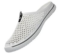 SAGUARO Unisex Zapatillas de Playa Ahueca hacia Fuera Las Jardín Sandalias Clogs Zapatos de Interior Exterior del Deslizador 44EU Blanco