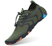 SAGUARO Unisex Zapatos de Agua Antideslizante Secado Rápido Natación Playa Surf Escarpines para Hombre Mujer Verdescuro 47